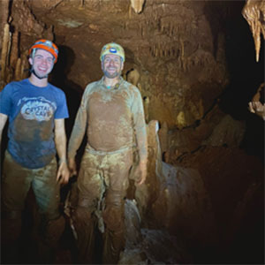 wild cave tour - muddy cave exploration - explore crystal cave - crawl through cave - Crystal Cave - Springfield, Missouri